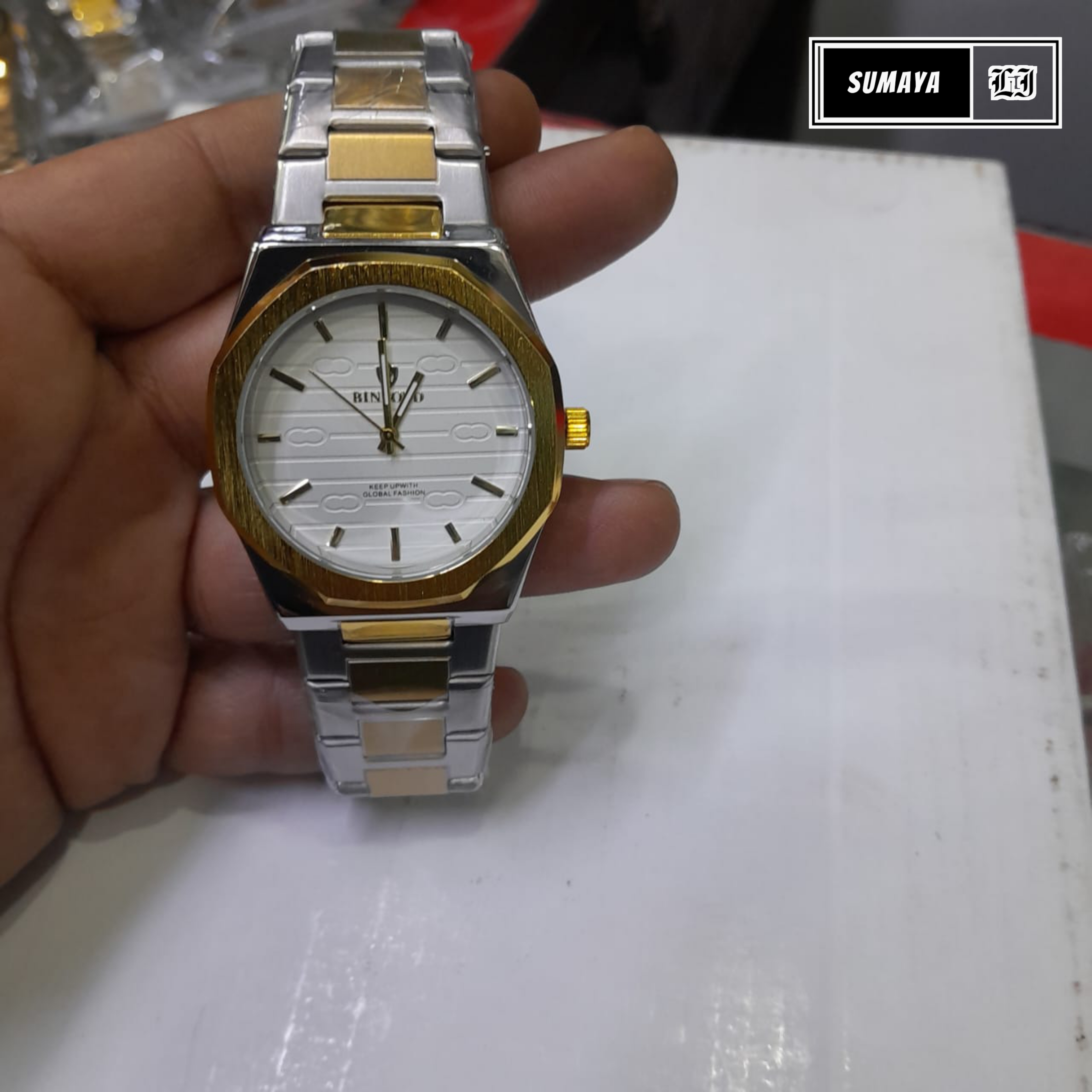 BINBOND 818 Stainless Steel Quartz Fashion Watch