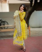 Elegant Kota Cotton Batik Printed Ready-Made Three Piece - Image 3