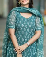 Elegant Kota Cotton Batik Printed Ready-Made Three Piece - Image 2