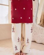 Elegant Red Embroidered Kurti Set – Stylish & Comfortable Outfit - Image 3