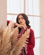 Elegant Red Embroidered Kurti Set – Stylish & Comfortable Outfit - Image 8